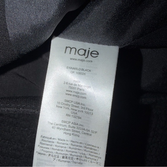 Maje Black Textured Blazer - Picture 7 of 9